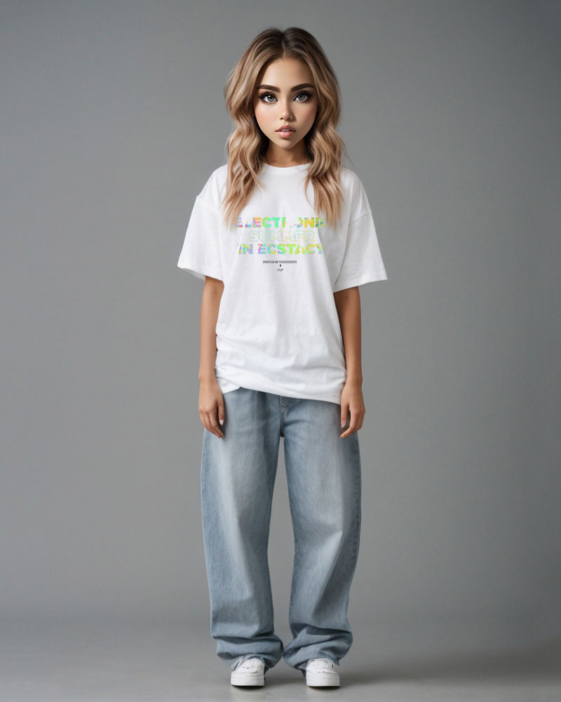 Electronic Summer Festival Tee White