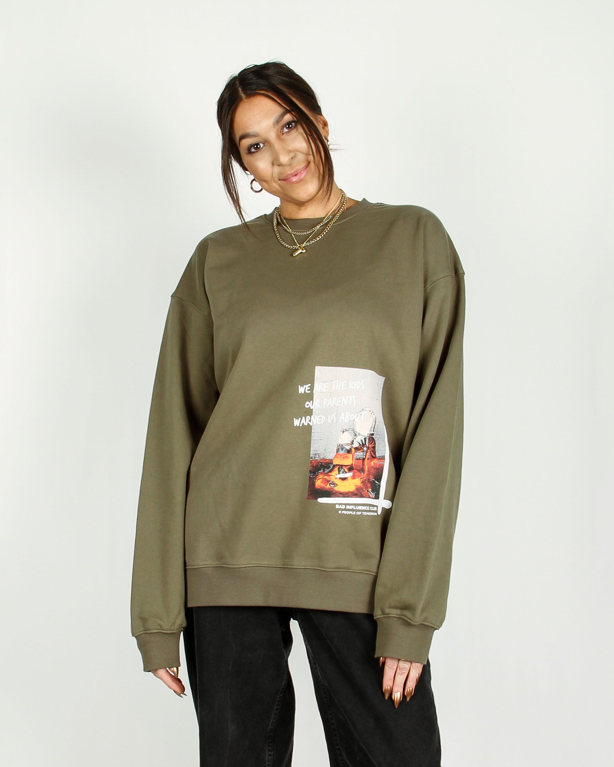 Gaga Crewneck Sage Green