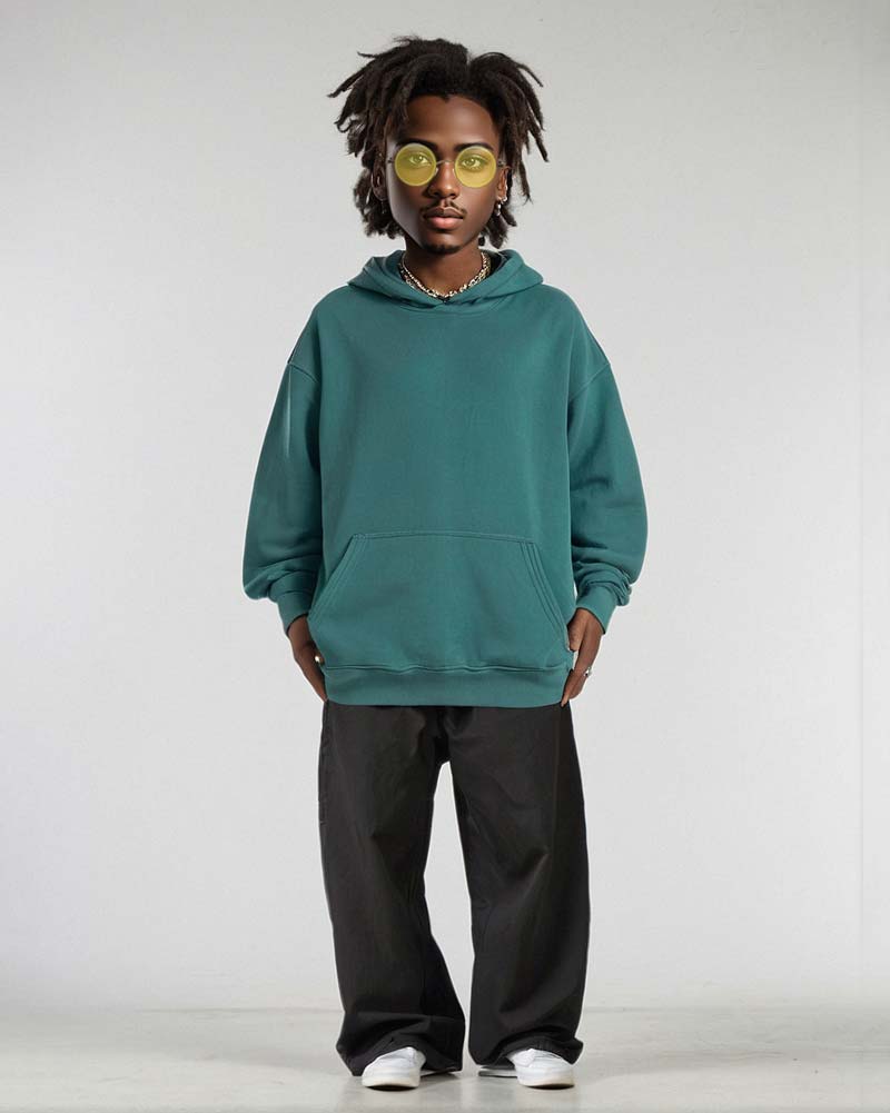 I Am My Own Muse Hoodie Blueish Green
