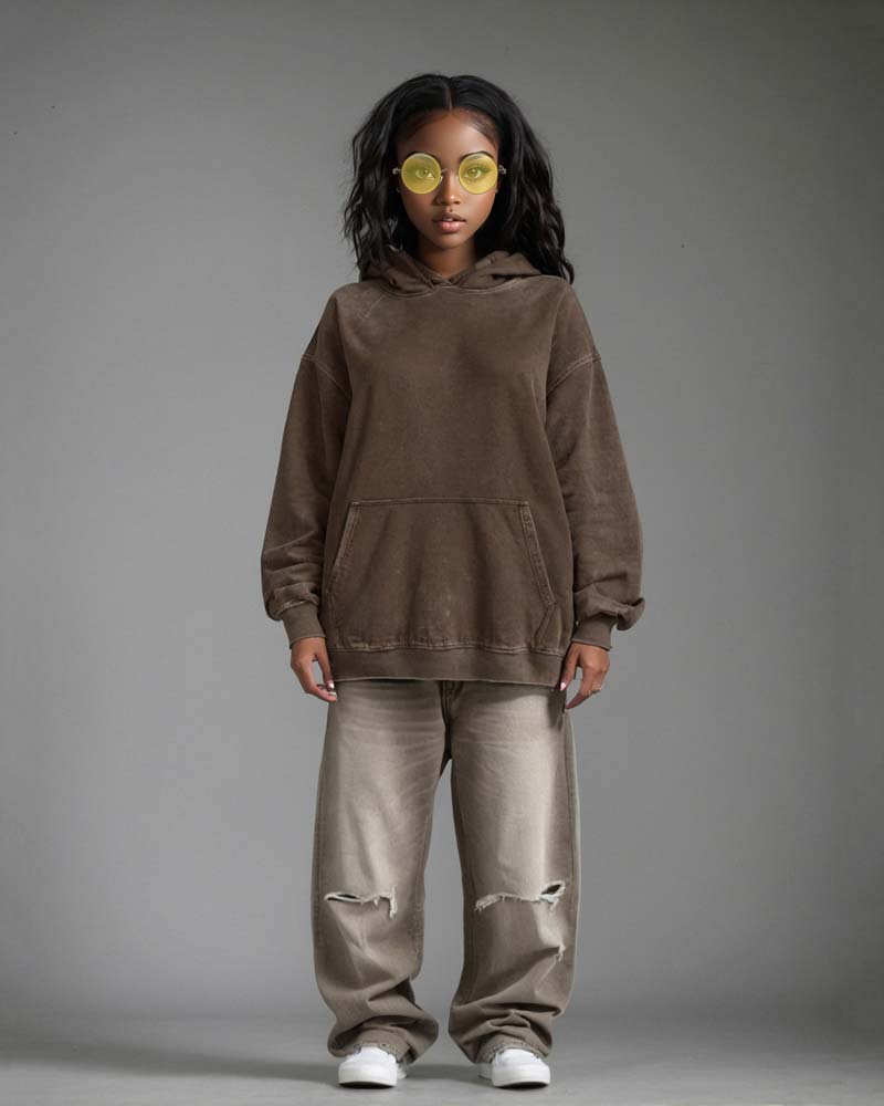I Am My Own Muse Hoodie Brown