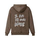 I Am My Own Muse Hoodie Brown