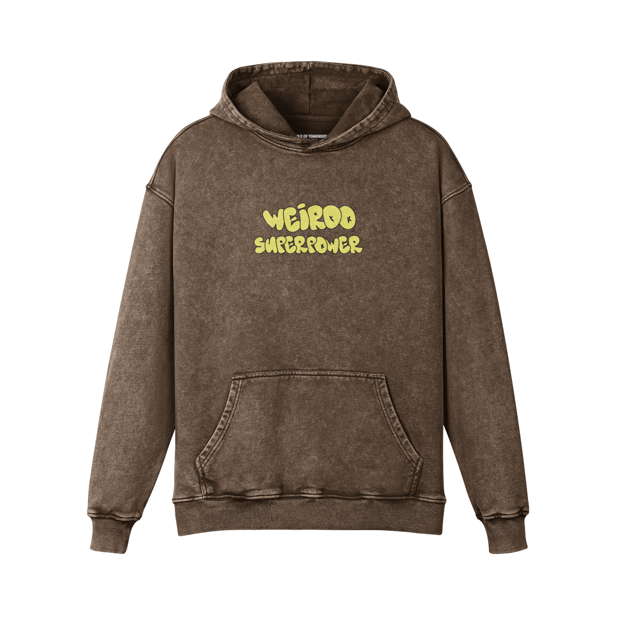 Weirdo Superpower Hoodie Brown