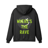 Where's The Rave Hoodie Faded Black