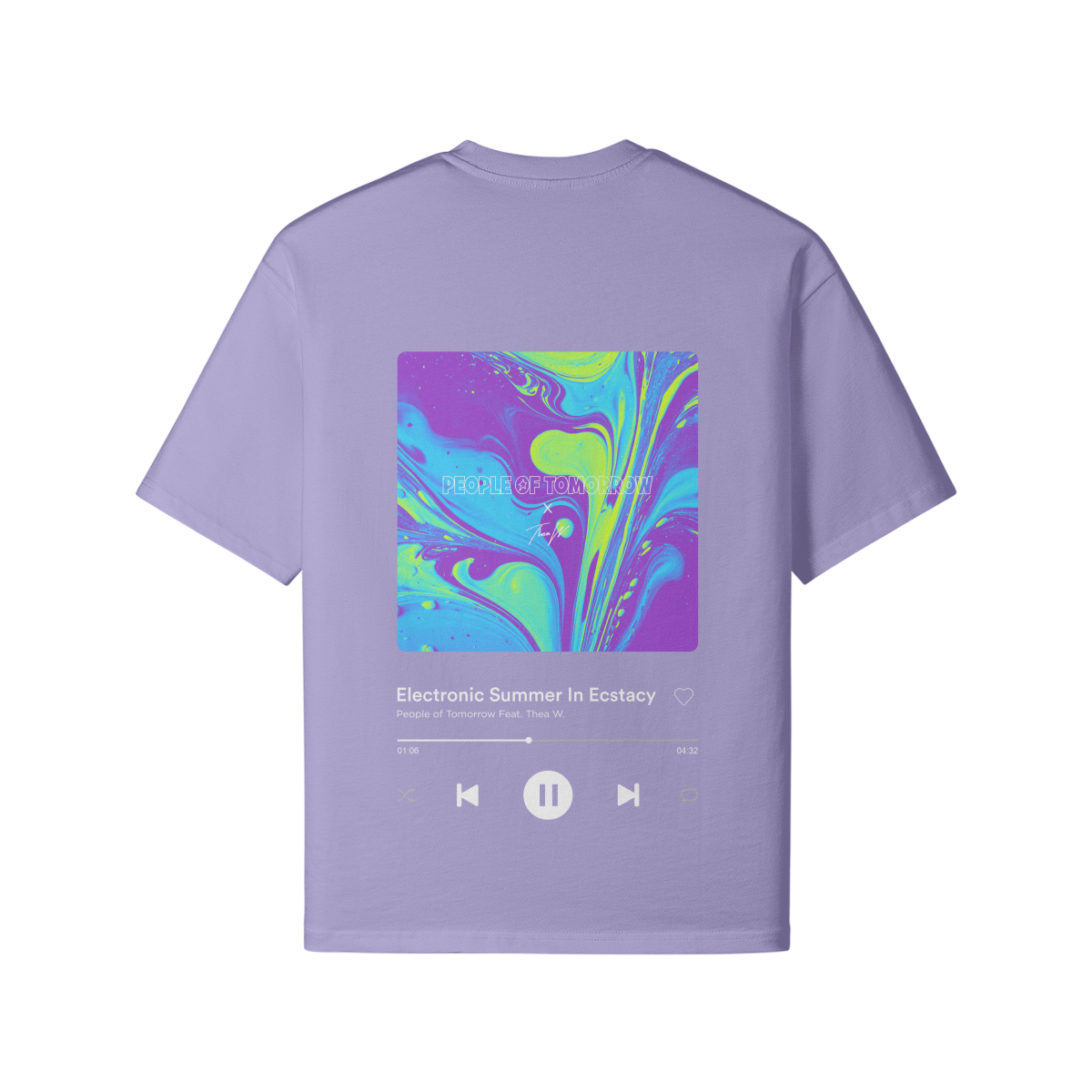 Electronic Beats Tee Lilac