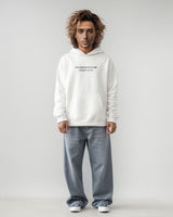 West Fleece Hoodie White