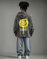 Where's The Rave Hoodie Grey