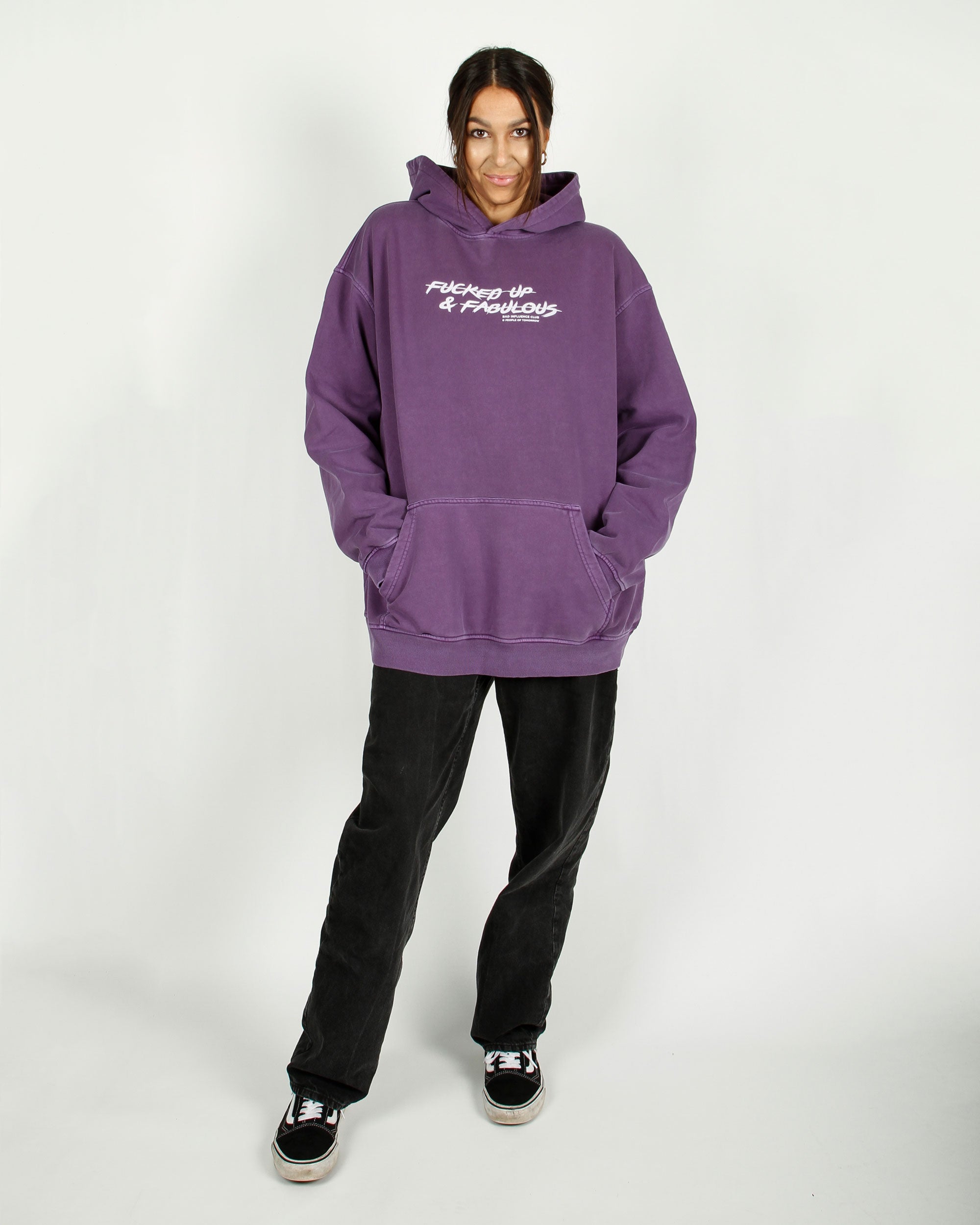 Winehouse Washed Hoodie Purple