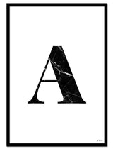 A – Marble Letter