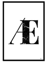 Æ – Marble Letter