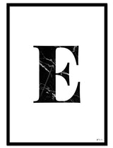 E – Marble Letter