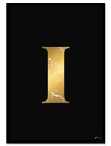 I – Golden Marble Letter