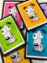 Dumb Dog – Blue 50x70 cm