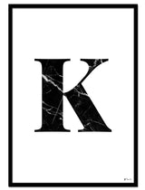 K – Marble Letter
