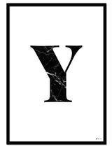 Y – Marble Letter