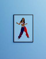 "Aaliyah" av Thea W. | Limited Edition Kunstplakat | People of Tomorrow