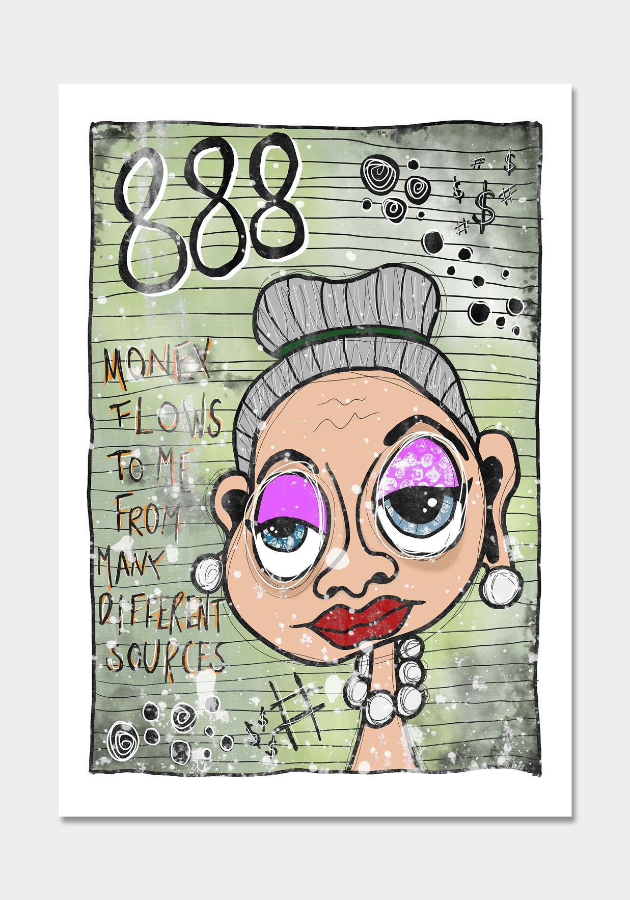 "Abundance" (2023) av Thea W. | Limited Edition Kunstplakat | People of Tomorrow