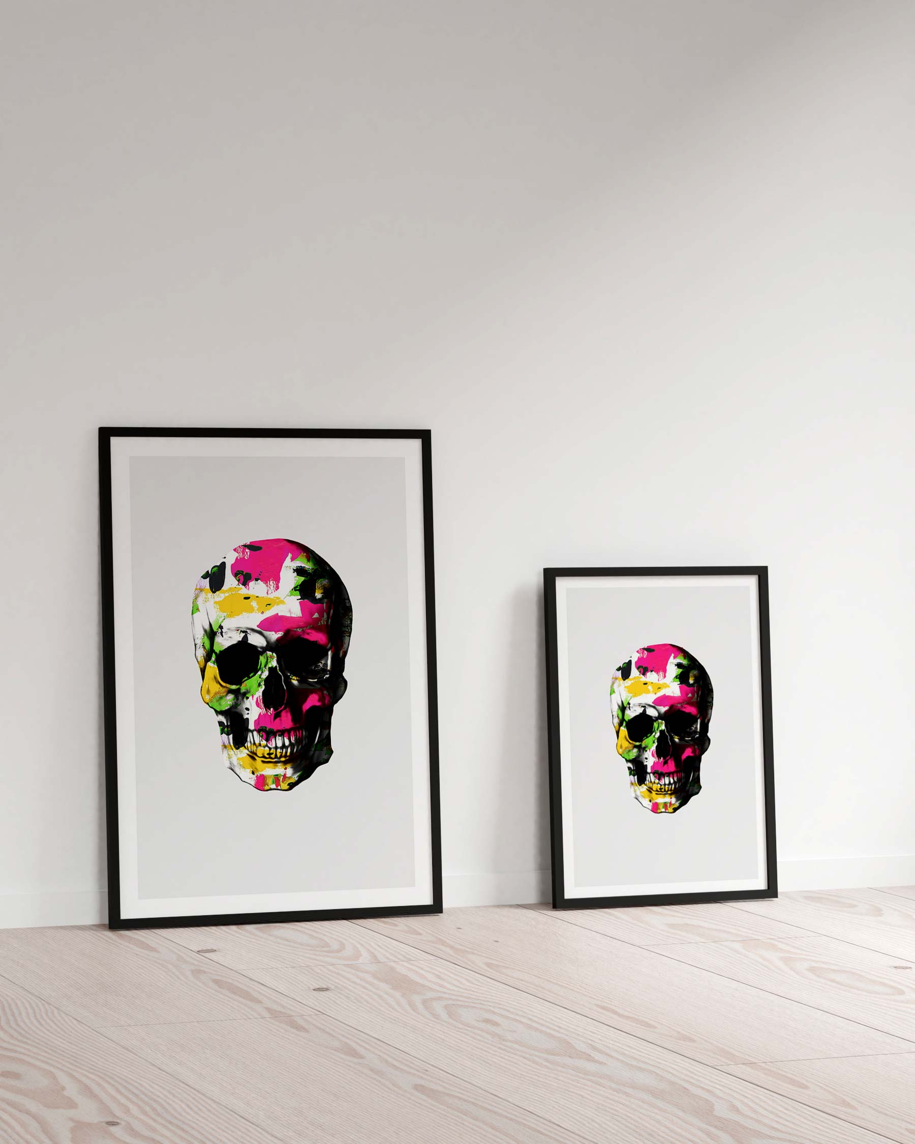 Colorful Skull – White
