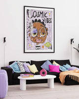 "Cosmic Vibes" (2023) av Thea W. | Limited Edition Kunstplakat | People of Tomorrow