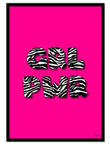 "GRL PWR" – Pink av Thea W. | Open Edition Kunstplakat | People of Tomorrow