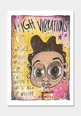 "High Vibrations" (2023) av Thea W. | Limited Edition Kunstplakat | People of Tomorrow