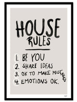 "House Rules"| Posters & Kunstplakater | People of Tomorrow