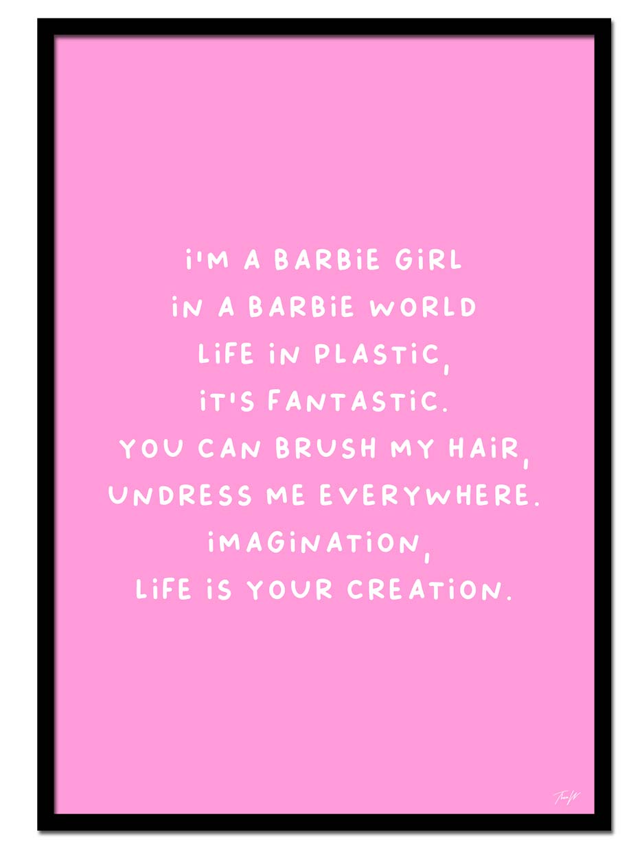 "Barbie Girl" av Thea W. | Open Edition Kunstplakat | People of Tomorrow