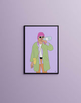 "Kurt Cobain" av Thea W. | Limited Edition Kunstplakat | People of Tomorrow