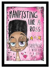 "Manifesting Like A Boss" (2023) av Thea W. | Limited Edition Kunstplakat | People of Tomorrow