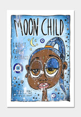 "Moon Child" (2023) av Thea W. | Limited Edition Kunstplakat | People of Tomorrow