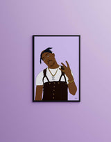 "Tupac" av Thea W. | Limited Edition Kunstplakat | People of Tomorrow