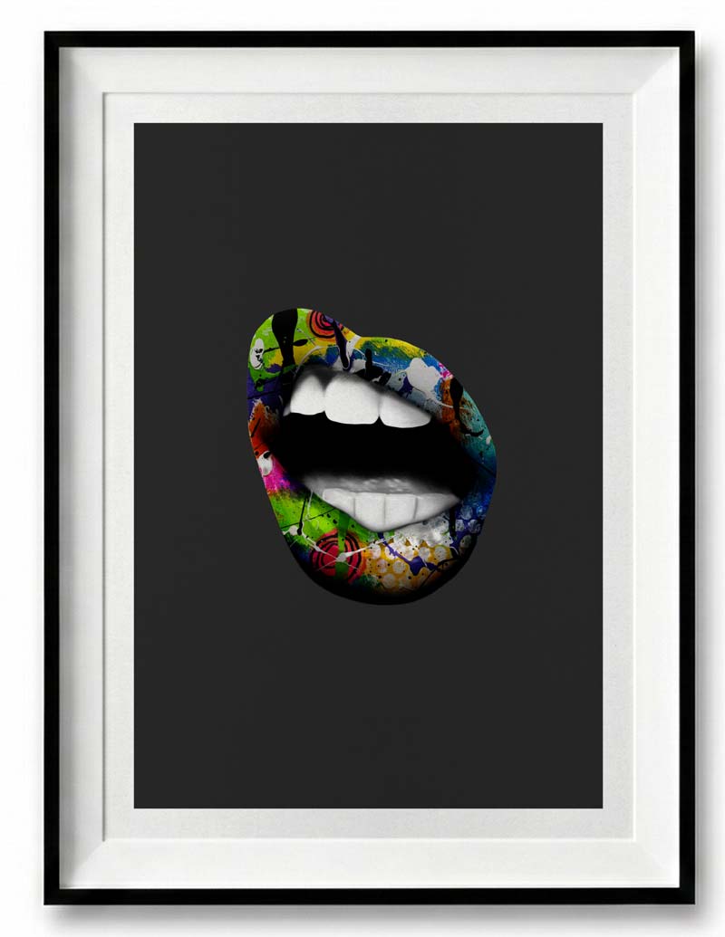 Colorful Mouth – Black