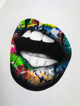 Colorful Mouth – White