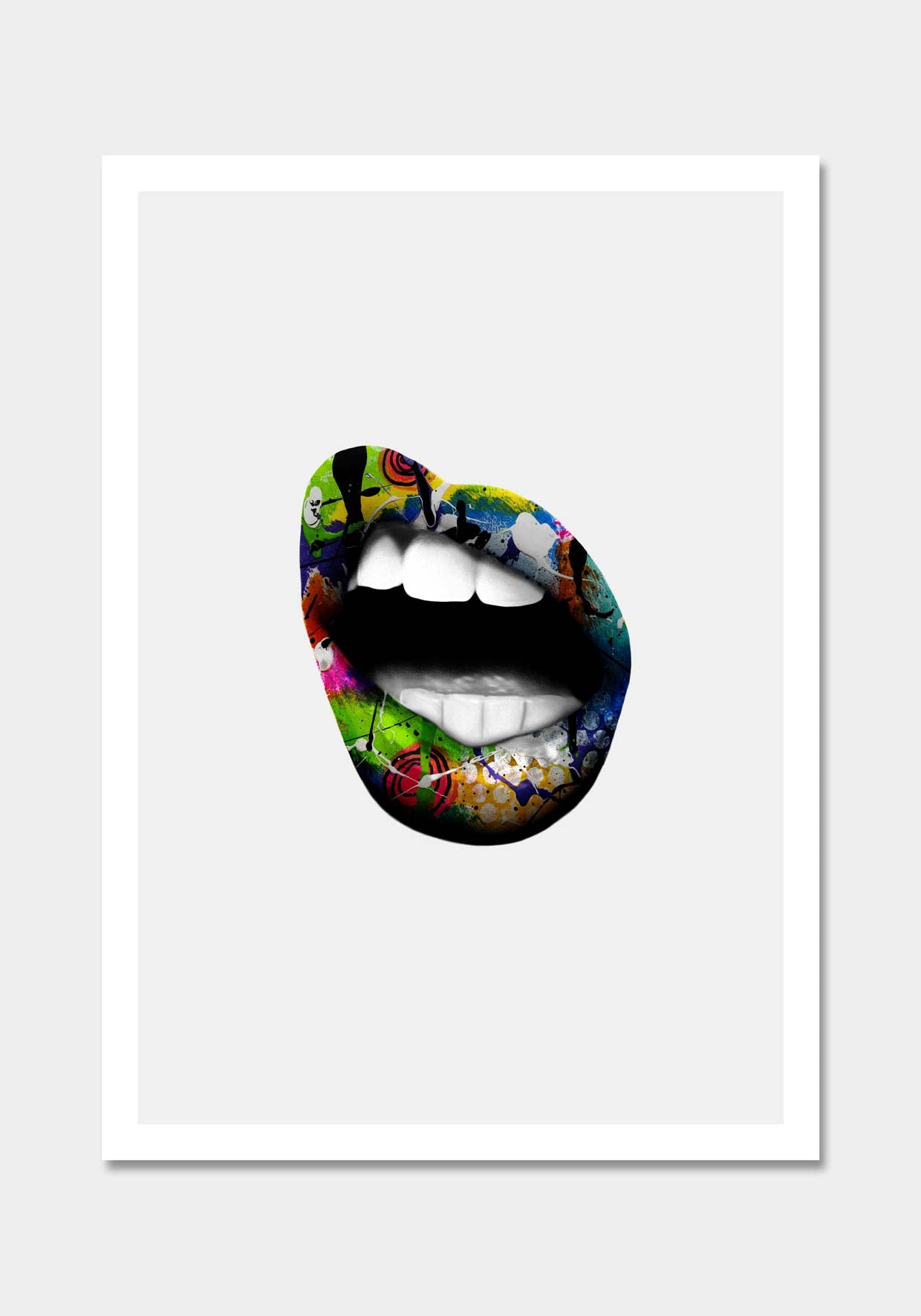 Colorful Mouth – White