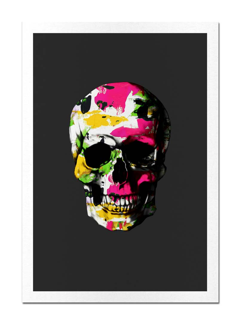 Colorful Skull – Black