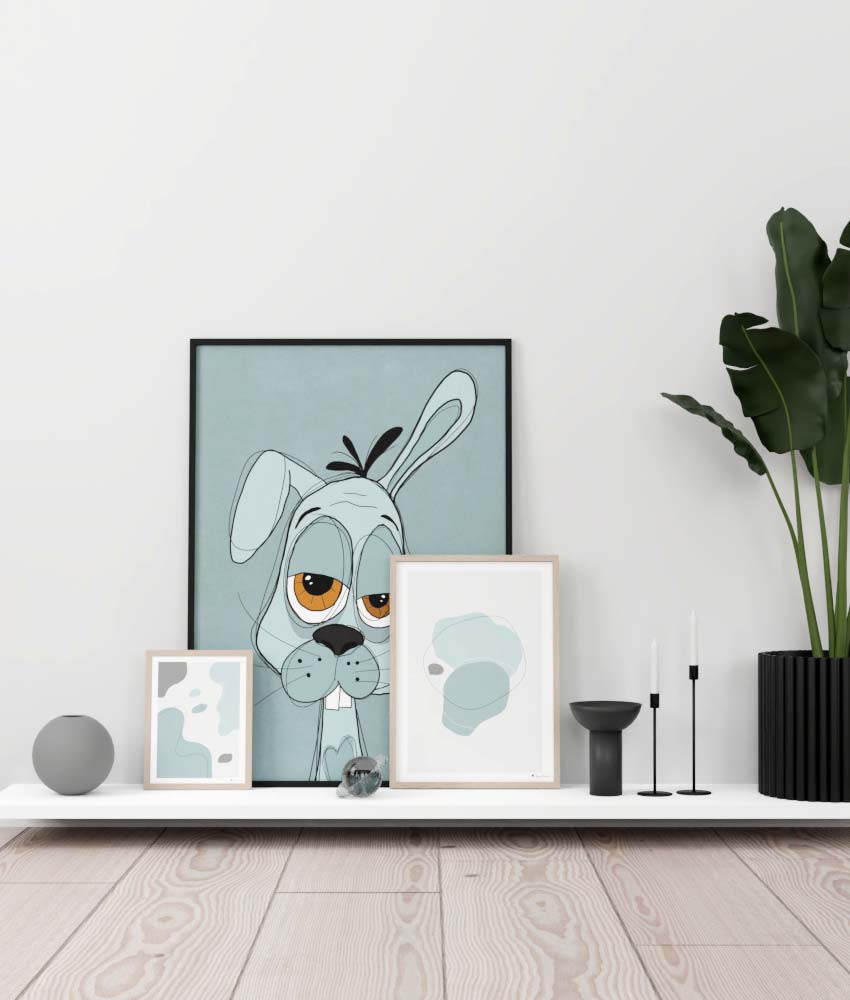 Drunken Rabbit – Dusty Blue