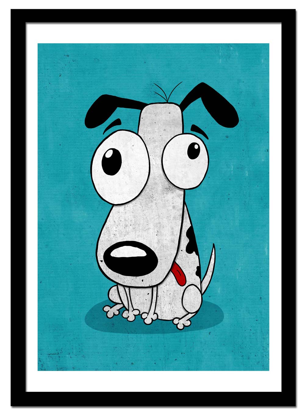 Dumb Dog – Blue 50x70 cm