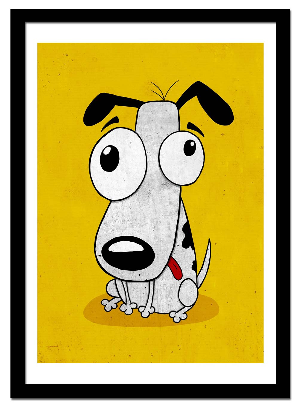 Dumb Dog – Yellow 50x70 cm