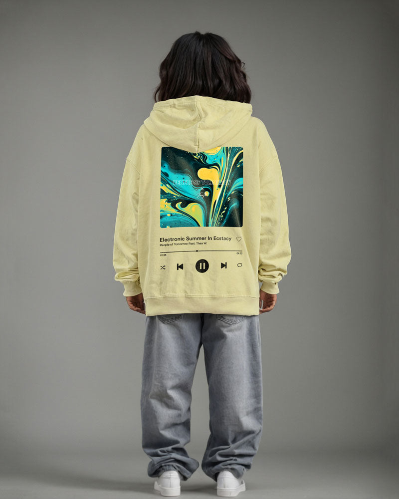 Electronic Beats Hoodie Yellow