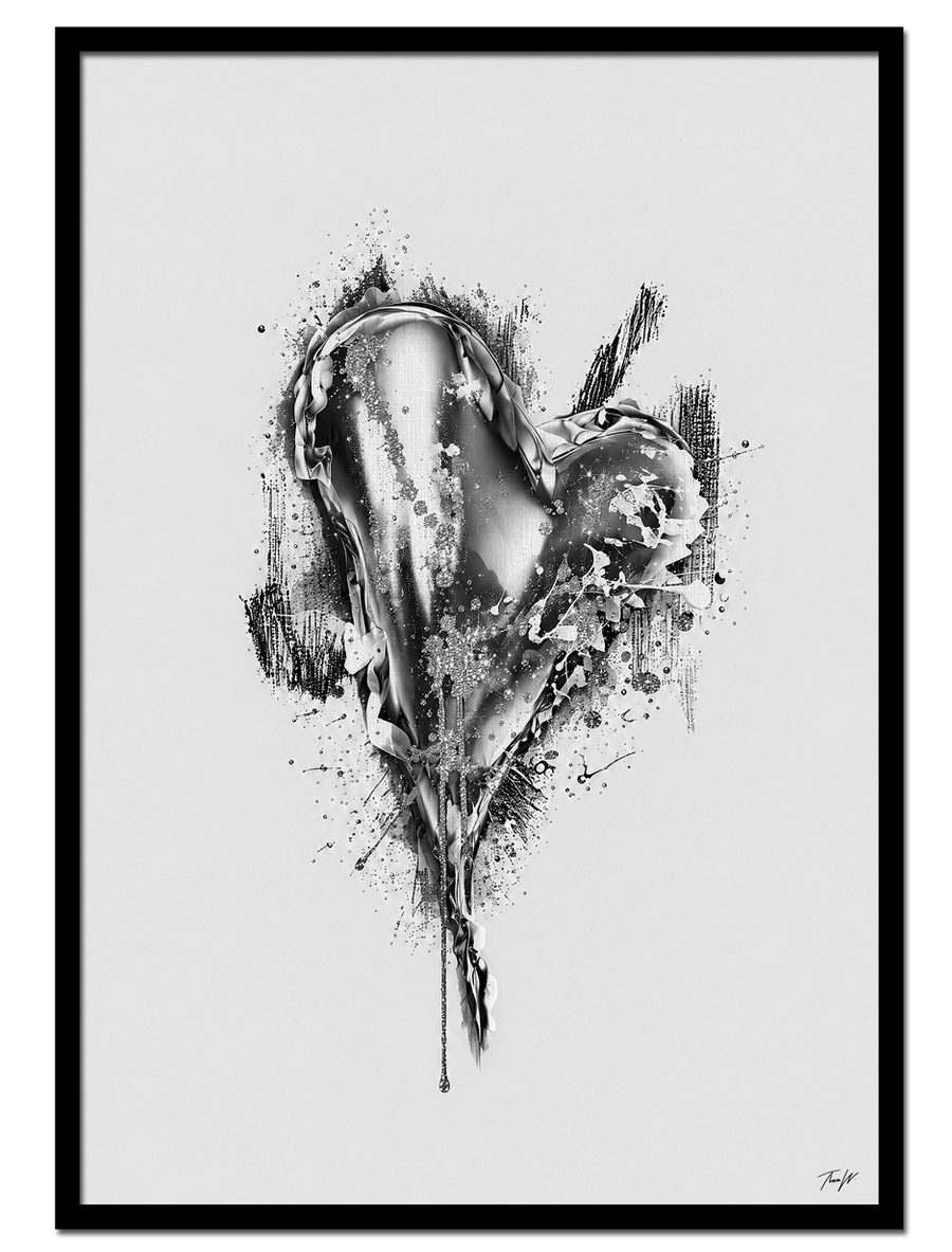 «ice cold heart» kunsttrykk