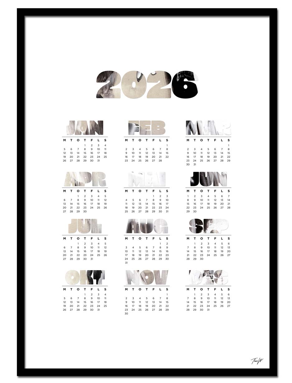 Kalender 2026 – Beige