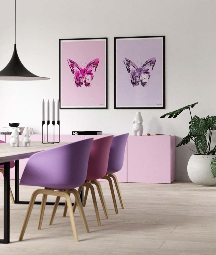 Scattered Butterfly – Pink