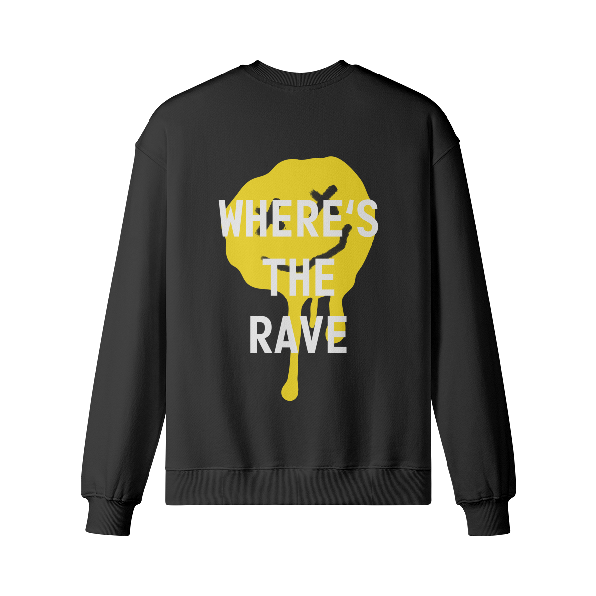 Where's The Rave Crewneck Black