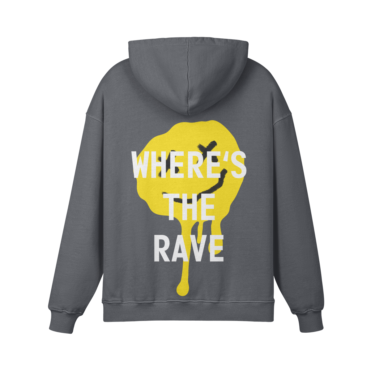 Where's The Rave Hoodie Grey