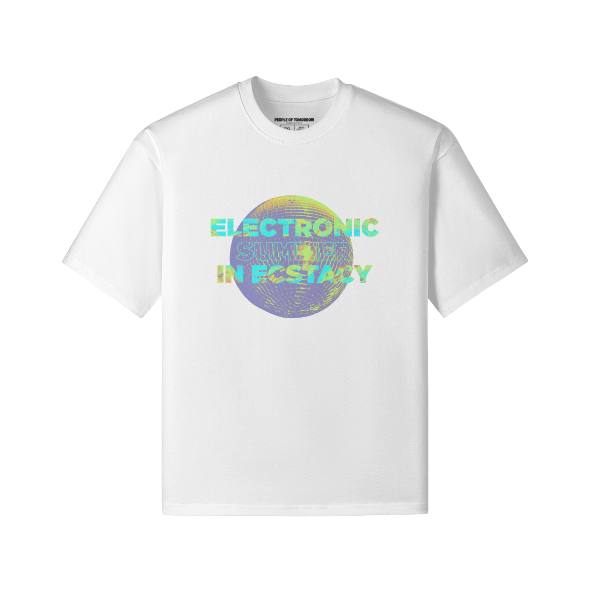 Electronic Summer Disco Tee White