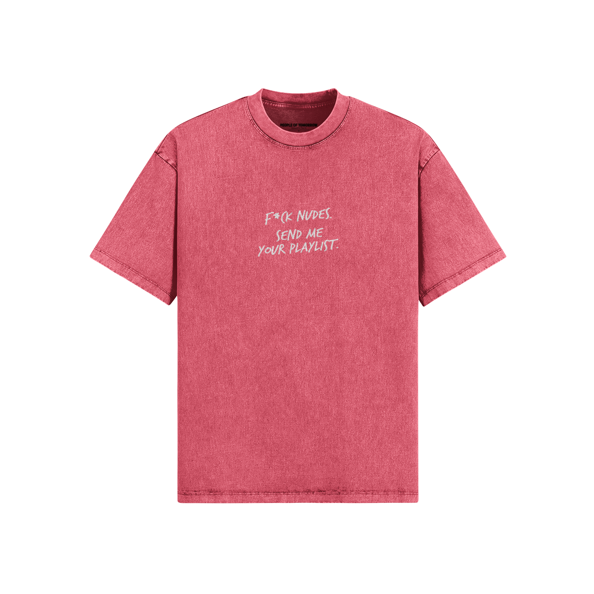 F*ck Nudes Washed Tee Pink