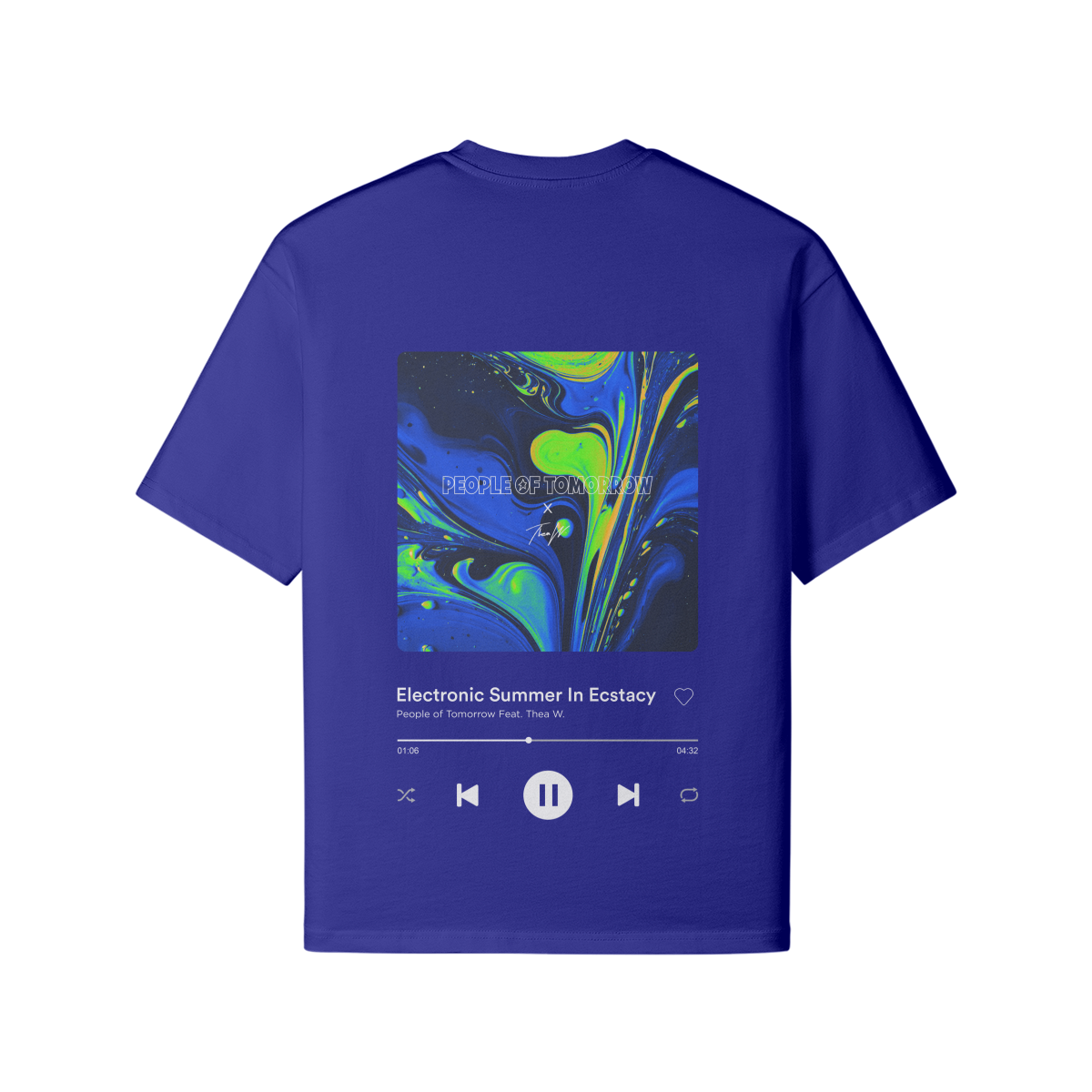 Electronic Beats Tee Blue