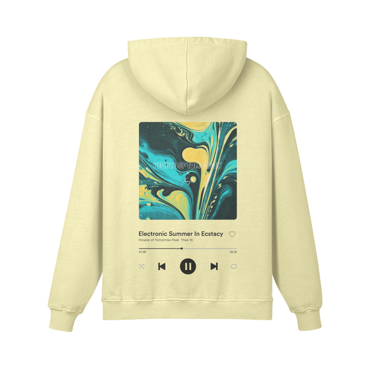 Electronic Beats Hoodie Yellow