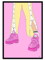 "90's Style – Pink" av Thea W. | Limited Edition Kunstplakat | People of Tomorrow