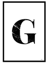 G – Marble Letter