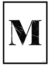 M – Marble Letter